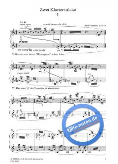 2 Klavierstücke von Amir Teymuri im Alle Noten Shop kaufen