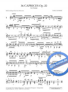 36 Caprices Op. 20 von Luigi Legnani 