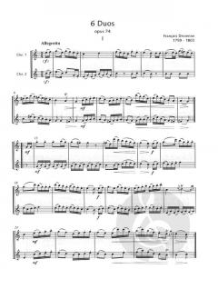 6 Duos op. 74 von François Devienne 