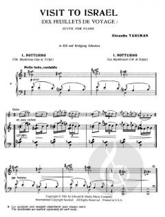 Visit To Israel von Alexandre Tansman 