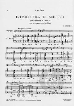 Introduction Et Scherzo von Alphonse Goeyens 