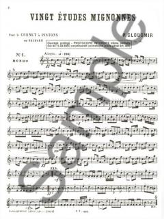 20 Etudes mignonnes Op. 18 (Trumpet solo) von Pierre François Clodomir im Alle Noten Shop kaufen