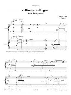 Jolas: Calling-ec.calling-ec pour 2 pianos 