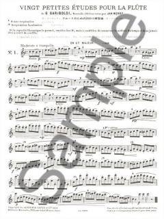 20 Petites Etudes Op. 132 (Flute solo) von Giuseppe Gariboldi 