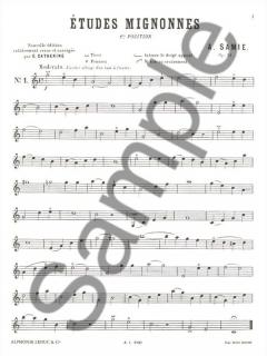 Samie: 60 Etudes Vol. 1: Etudes mignonnes Op. 31 (Violin solo) im Alle Noten Shop kaufen