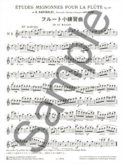 Etudes mignonnes Op. 131 (Flute solo) von Giuseppe Gariboldi 