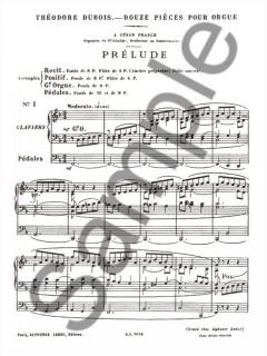 Douze Pièces Pour Orgue von Dubois 