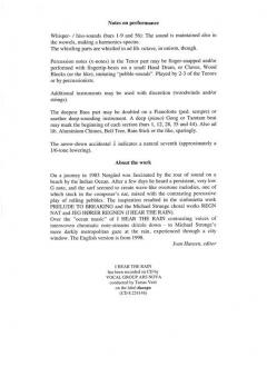 I Hear The Rain (Per Norgard) 