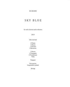 Sky Blue von Edwin Hughes 