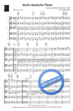 Sechs deutsche Tänze von Ludwig van Beethoven (Download) 