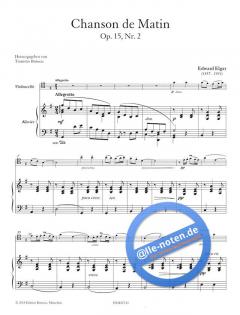 Chanson de Matin op. 15, Nr. 2 von Edward Elgar 