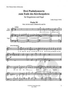 Drei Psalmkonzerte zum Ende des Kirchenjahres von Lothar Graap 