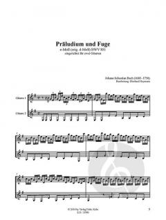 Präludium und Fuge e-Moll BWV 851 von J.S. Bach 
