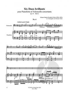Six Duos brillants op. 51, Heft 2: Nr. 4-6 von Johann Friedrich Nisle 