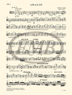 Adagio for Viola and Piano von Zoltan Kodaly im Alle Noten Shop kaufen