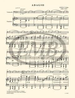 Adagio for Violoncello and Piano von Zoltan Kodaly im Alle Noten Shop kaufen