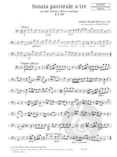 Sonata pastorale a tre F-Dur KV 397 von Johann Joseph Fux 