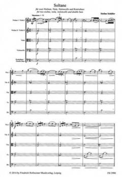 Soltane von Stefan Schäfer für zwei Violinen - Viola - Violoncello und Kontrabass im Alle Noten Shop kaufen