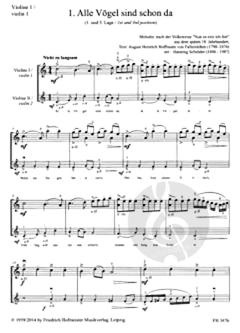 Volkslied-Duette Vol. 1 von Hanning Schroeder für zwei Violinen im Alle Noten Shop kaufen