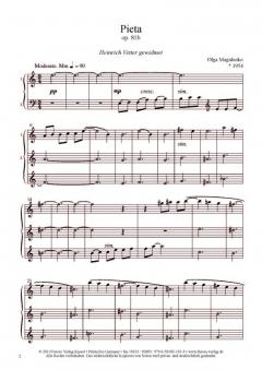 Pieta op. 81b von Olga Magidenko für Klavier zu vier Händen und Sirene im Alle Noten Shop kaufen (Partitur)