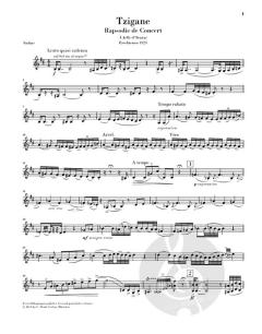 Tzigane von Maurice Ravel für Violine und Klavier im Alle Noten Shop kaufen - HN587