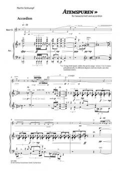 Atemspuren für Bassklarinette und Akkordeon (Martin Schlumpf) 
