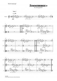 Sommerkreis von Martin Schlumpf für Streichquartett im Alle Noten Shop kaufen