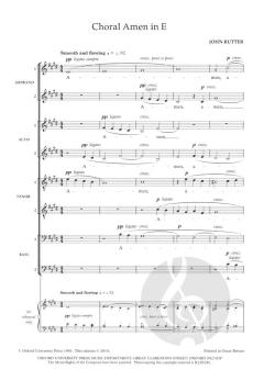 Three Choral Amens (John Rutter) 