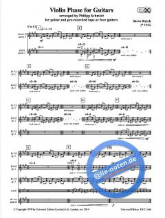 Violin Phase For Guitars von Steve Reich 