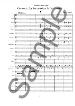 Concerto for Percussion and Orchestra von Anders Koppel im Alle Noten Shop kaufen (Partitur)