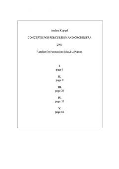 Concerto For Percussion And Orchestra (Anders Koppel) 
