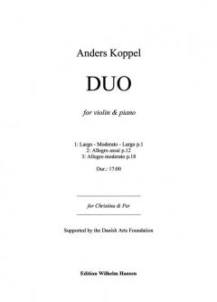Duo For Violin And Piano von Anders Koppel im Alle Noten Shop kaufen