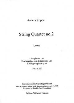 String Quartet No. 2 von Anders Koppel 