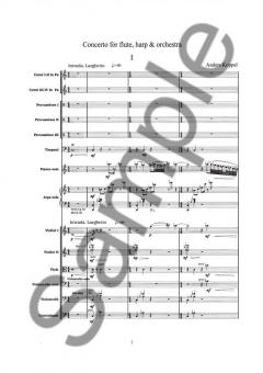 Concerto for Flute, Harp and Orchestra von Anders Koppel im Alle Noten Shop kaufen (Partitur)