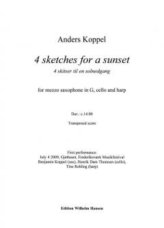 Four Sketches For A Sunset (Anders Koppel) 