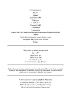 Concerto for Recorder, Saxophone and Orchestra von Anders Koppel im Alle Noten Shop kaufen (Partitur)