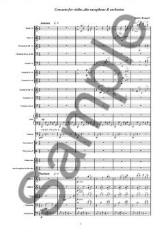 Concerto for Violin, Saxophone and Orchestra von Anders Koppel im Alle Noten Shop kaufen (Partitur)