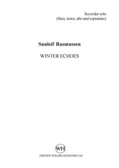 Winter Echoes For Recorder And 13 Solo Strings (Sunleif Rasmussen) 