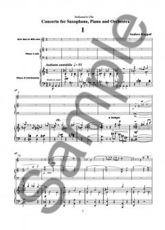 Concerto For Saxophone, Piano And Orchestra (Anders Koppel) 