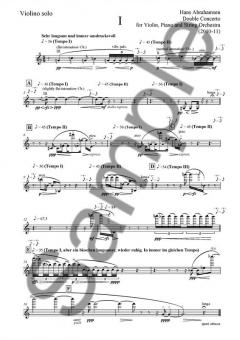 Double Concerto for Violin, Piano and String Orchestra von Hans Abrahamsen 