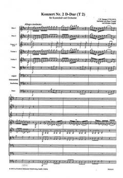 Konzert (Nr. 2) D-Dur für Kontrabaß und Orchester von Johann Matthias Sperger 