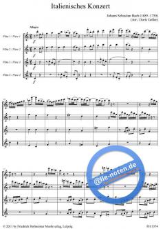 Italienisches Konzert BWV 971 von Johann Sebastian Bach 