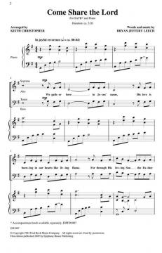 Come Share The Lord (Bryan Leech) 