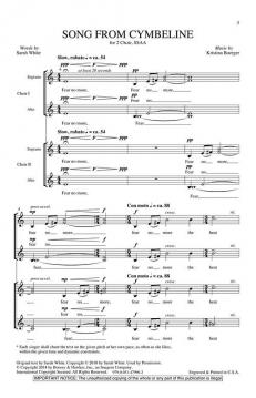 Song From Cymbeline (Kristina Boerger) 