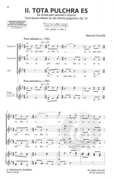 Quatre Motets sur des Themes Gregoriens op. 10 Nr. 2 (Maurice Durufle) 