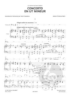 Concerto en Ut Mineur von Johann Christian Bach 