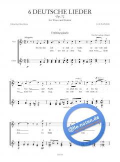 6 Deutsche Lieder op.72 von Louis Spohr 