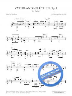 Vaterlands-Blüthen op. 1 von Johann Kaspar Mertz 
