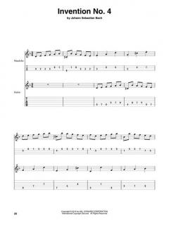 Two-Part Inventions For Mandolin & Guitar von Johann Sebastian Bach im Alle Noten Shop kaufen
