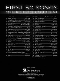 First 50 Songs You Should Play On Acoustic Guitar 